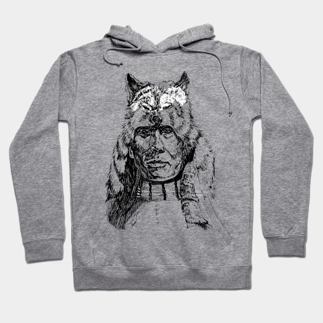 wolf warrior Hoodie by Cryptid Kitty